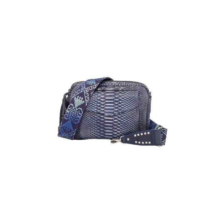 SAC BIG CHARLY BLEU GLAVIER PYTHON CLARIS VIROT