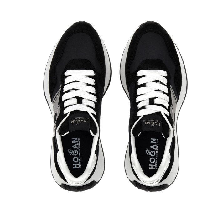 HXW6410 SNEAKERS NOIR/BLANC ARGENT HOGAN