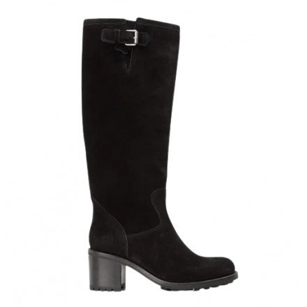 BIKER 7 GERONIMO  BOTTE VELOURS  NOIR FREELANCE