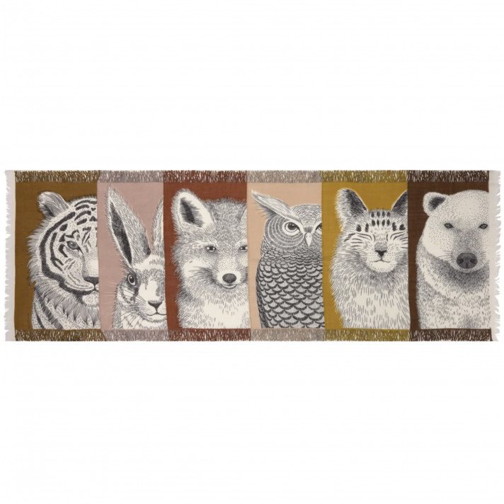 ECHARPE FRERES 70 NATUREL INOUI EDITIONS