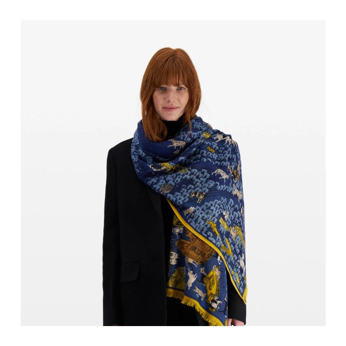 SCARF ETOLE 70 CENTRAL PARK JAUNE LAINE INOUI EDITIONS