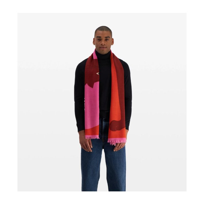 SCARF ETOLE 100 AMOUR LAINE/CACH ROSE INOUI EDITIONS