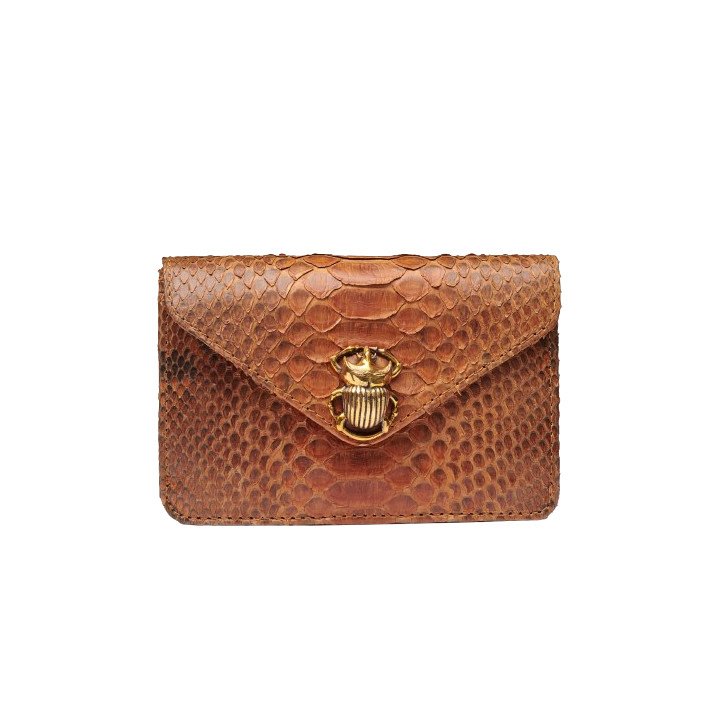 PORTE MONNAIE ALEX PYTHON MOKA CLARIS VIROT