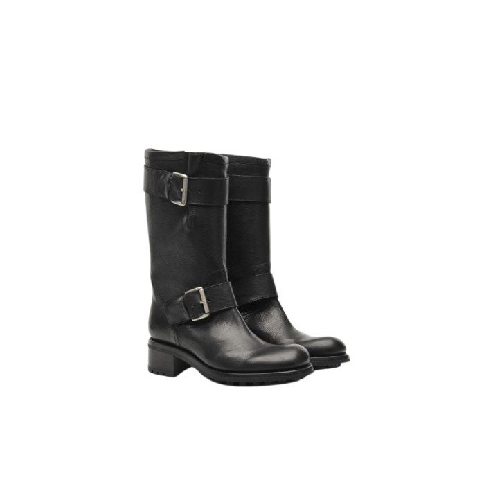 BIKER 4 MID STAP NOIR FREELANCE