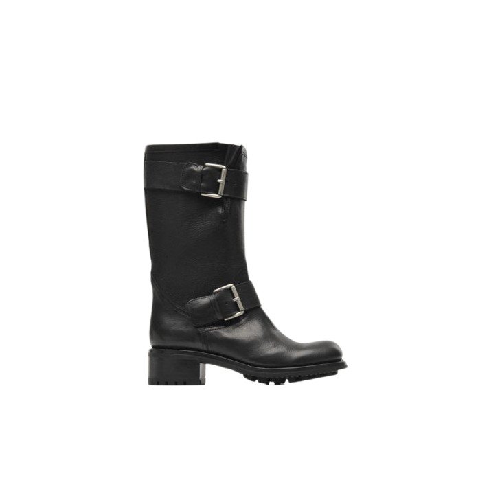 BIKER 4 MID STAP NOIR FREELANCE