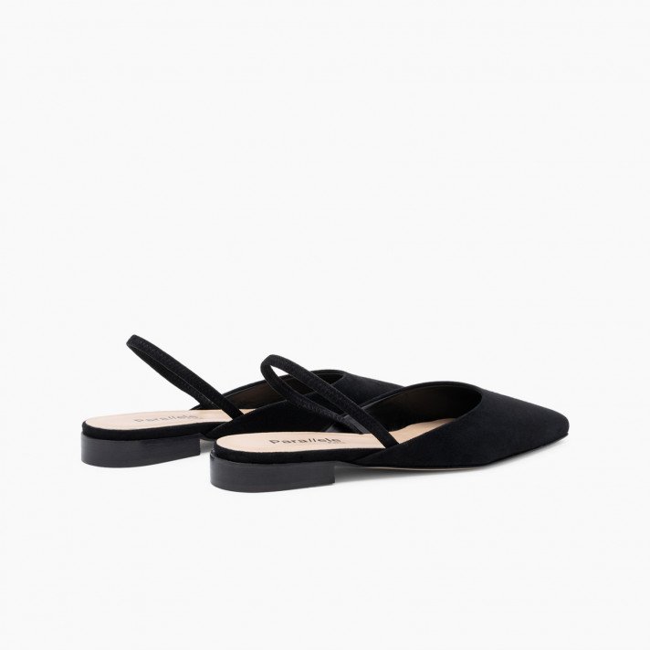ALBA SANDALE NOIR SUEDE PARALLELE