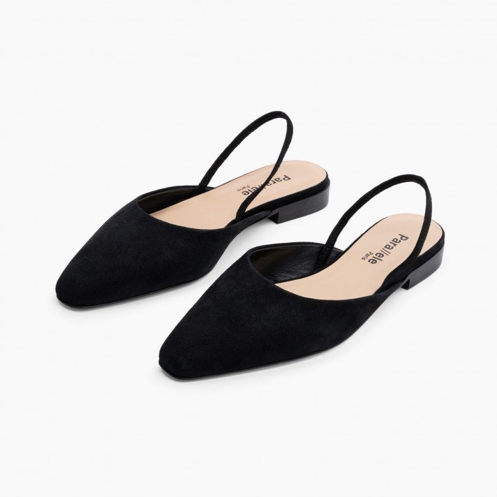 ALBA SANDALE NOIR SUEDE PARALLELE