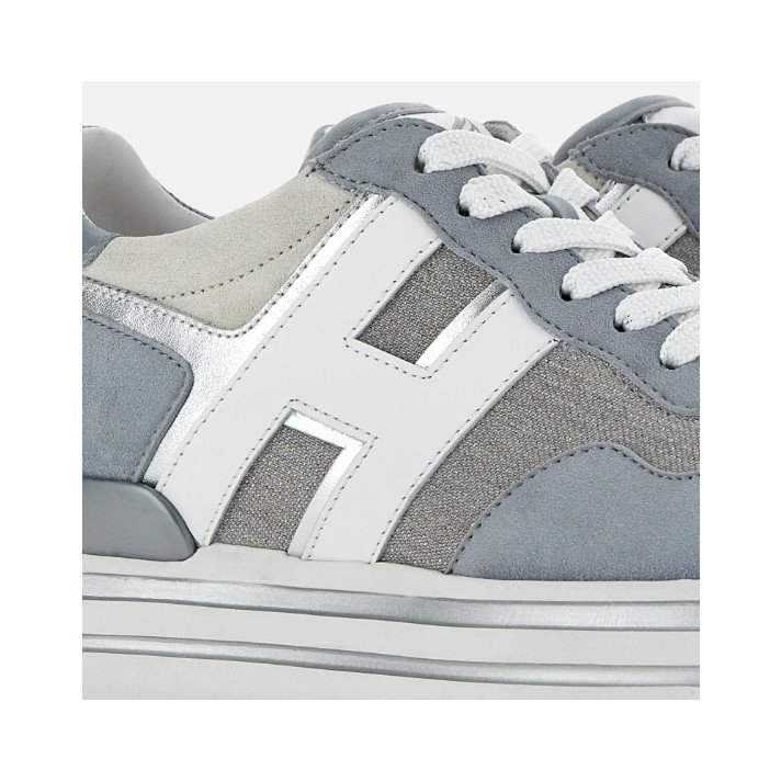 HXW4830 MIDI PLATFORME BLEU/ARGT HOGAN