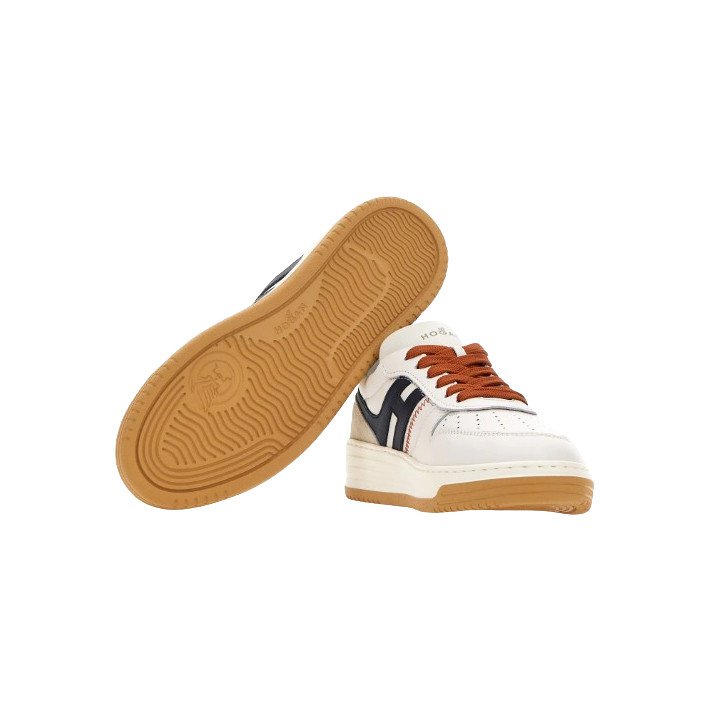 HXW63000 SNEAKERS BEIGE ET BLEU HOGAN