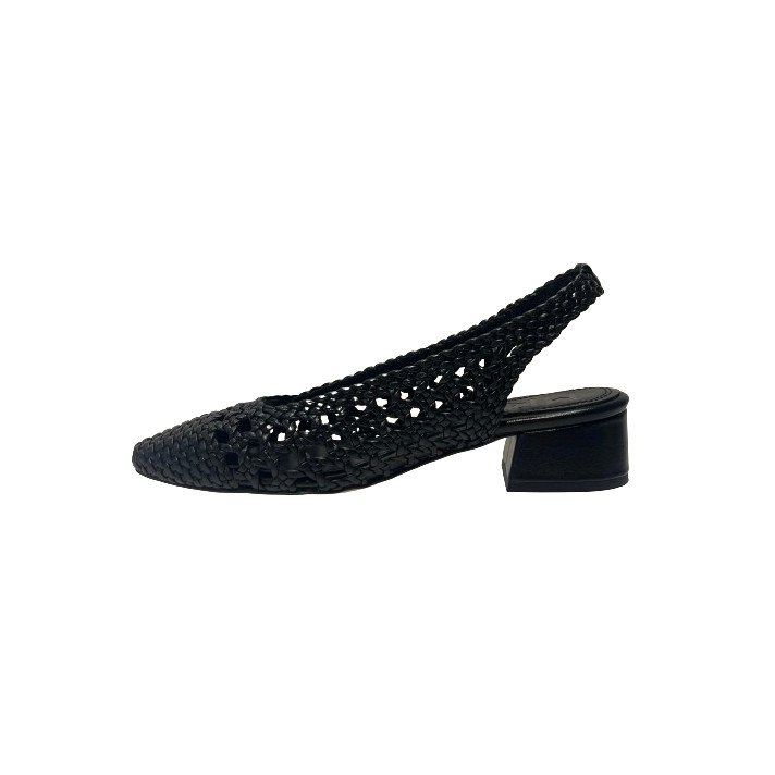 NOVA TARRAGONA SLINGBACK NOIR SOULIERS MARTINEZ