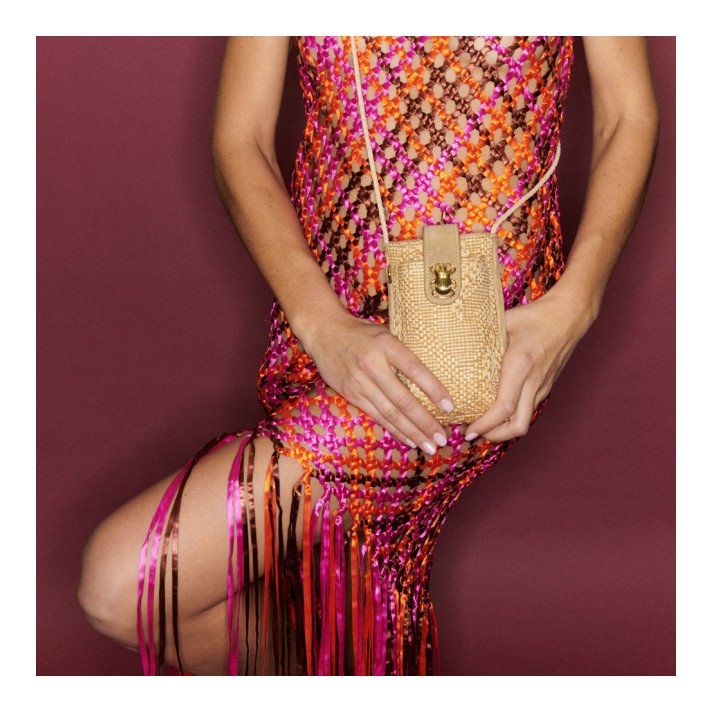 ETUI DE TELEPHONE DOUBLE MARCUS RAPHIA CLARIS VIROT