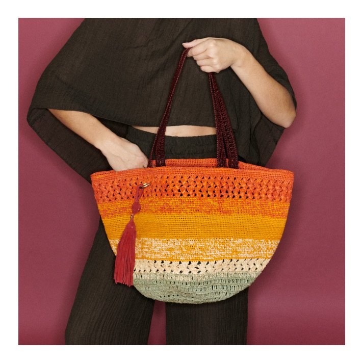 PANIER STELLA LARGE ORANGE CLARIS VIROT