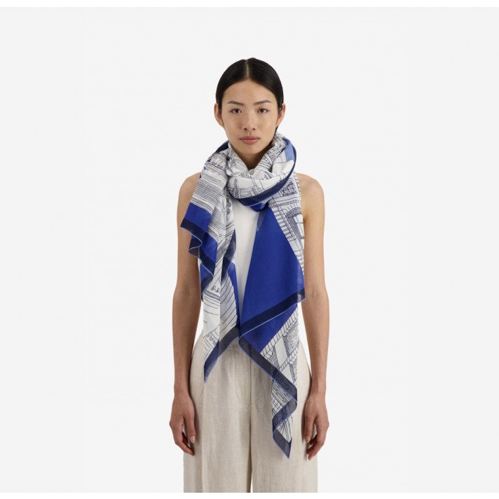 ECHARPE PARIS 100 BLEU INOUI EDITIONS