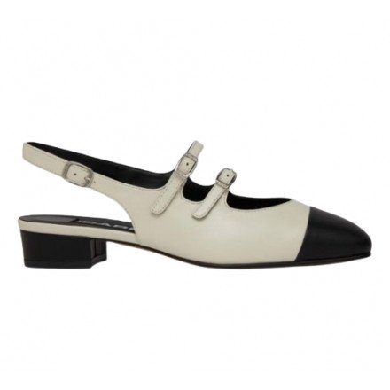 ABRICOT 24 BABIES SLINGBACK BEIGE/NOIR CAREL