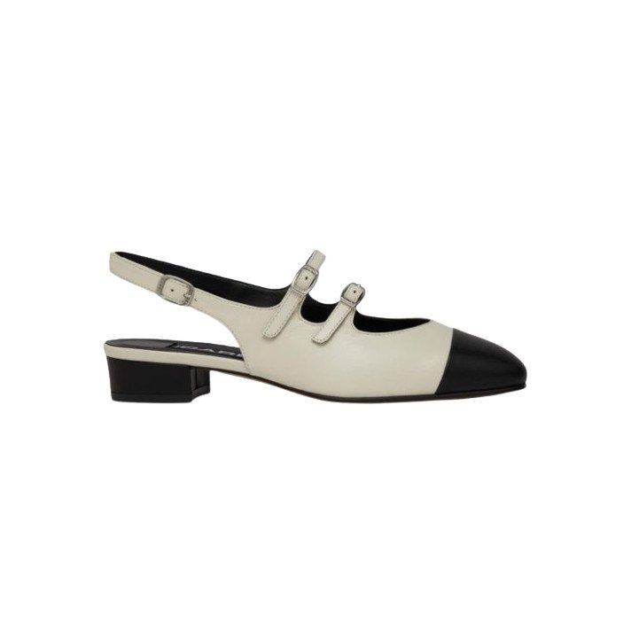 ABRICOT 24 BABIES SLINGBACK BEIGE/NOIR CAREL