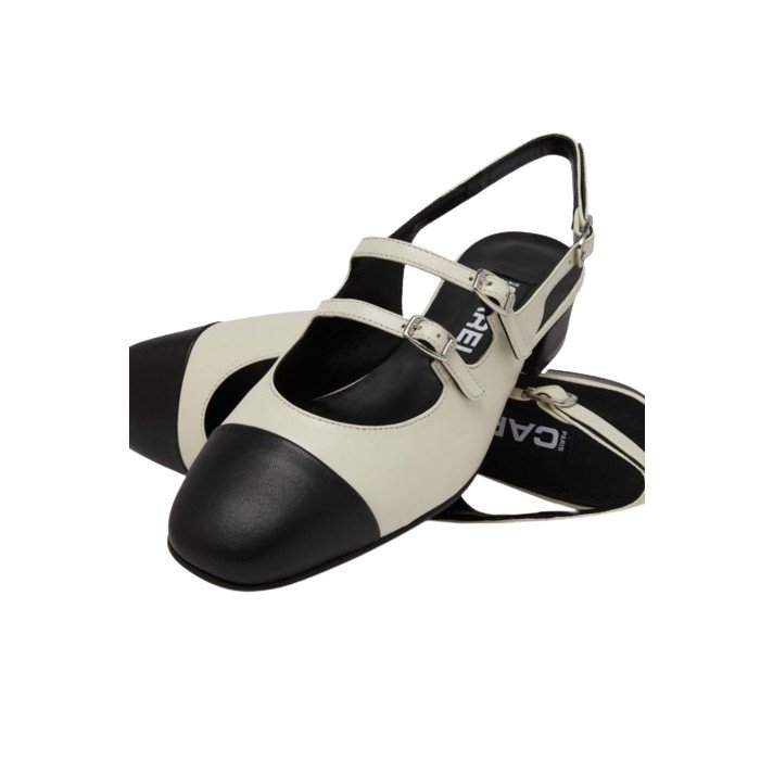 ABRICOT 24 BABIES SLINGBACK BEIGE/NOIR CAREL