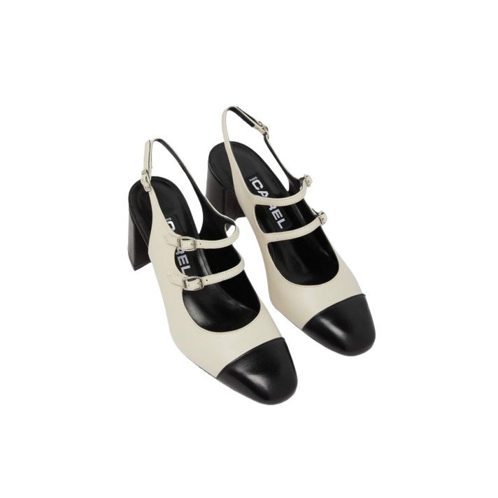 PAPAYA SLING TALON BEIGE/NOIR CAREL