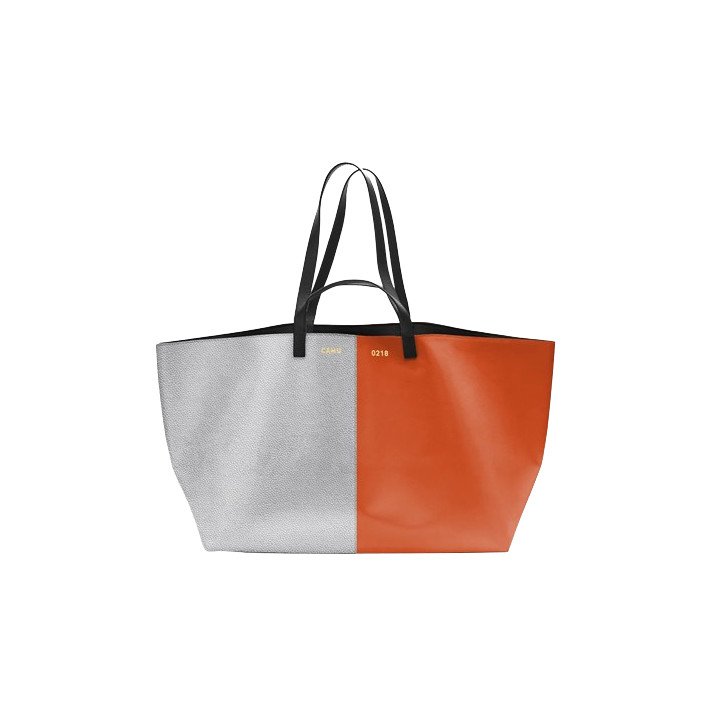 LE PRATIQUE CUIR MEDIUM ORANGE/SILVER CAHU