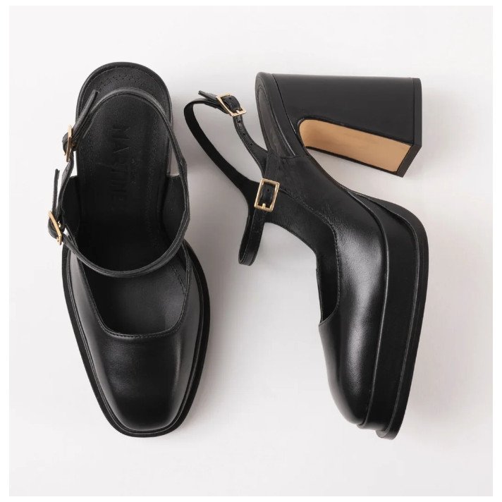 CLAUDIA SANDALE NOIR SOULIERS MARTINEZ
