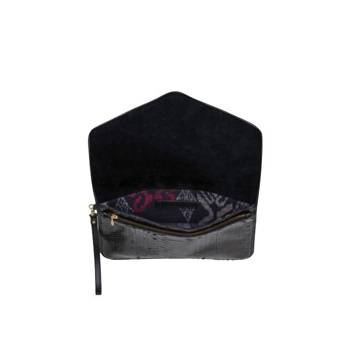 POCHETTE PYTHON ALICIA NOIR CLARIS VIROT