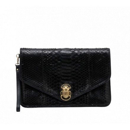 POCHETTE PYTHON ALICIA NOIR CLARIS VIROT