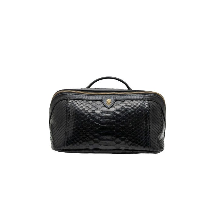 TROUSSE PYTHON NOIR CHARLOTTE CLARIS VIROT