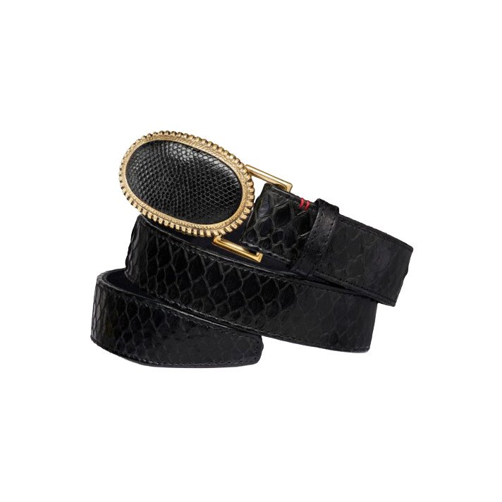 CEINTURE PYTHON NOIR CLARIS VIROT