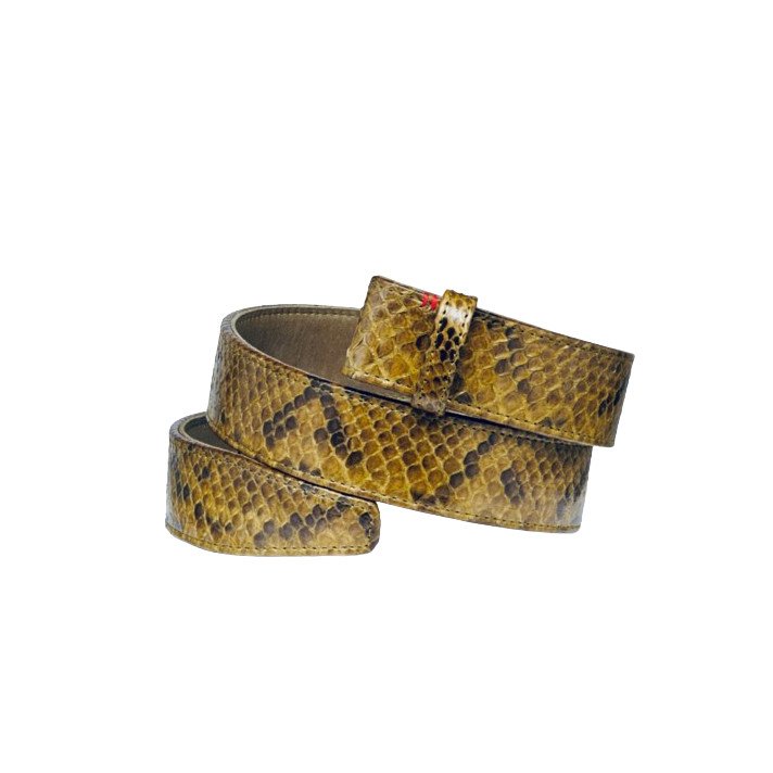 CEINTURE PYTHON KAKI CLARIS VIROT