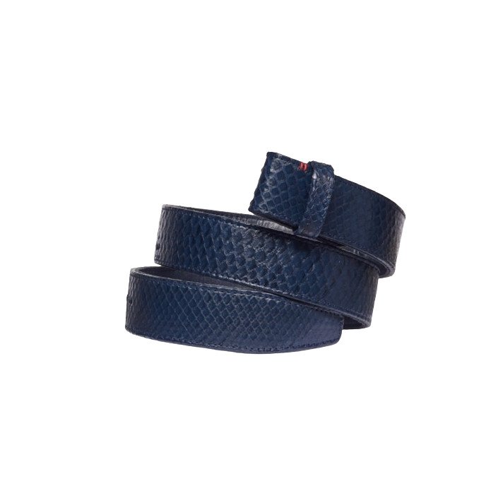 CEINTURE PYTHON NAVY CLARIS VIROT