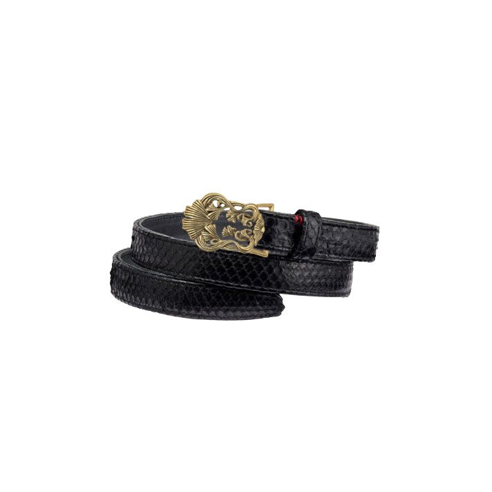BABY CEINTURE PYTHON NOIR CLARIS VIROT