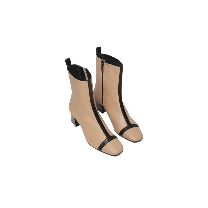 AUDREY BOTTINE BEIGE/NOIR CAREL