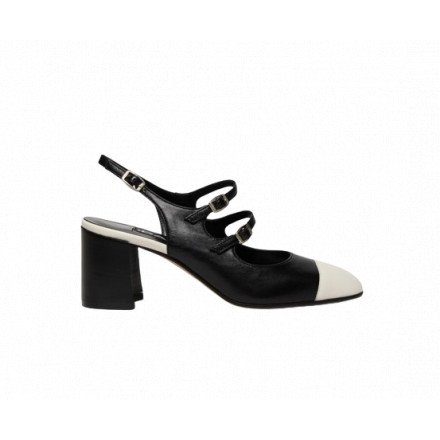 PAPAYA SLINGBACK NOIR /BEIGE CAREL