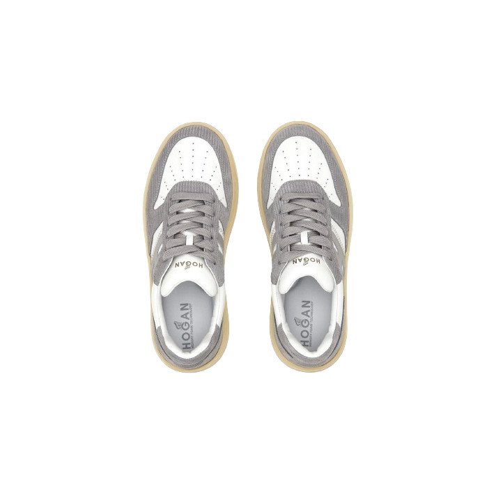 HXW6300  SNEAKERS BLANC/GRIS VELOURS HOGAN