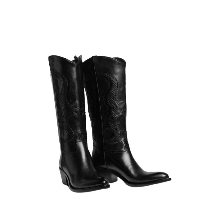 SR4208 BOTTE NOIR WESTERN SARTORE