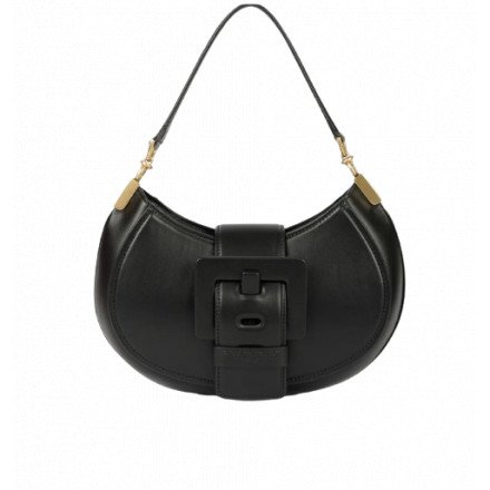 SAC KISS ME OVALE CUIR NOIR MAT BARBARA BUI