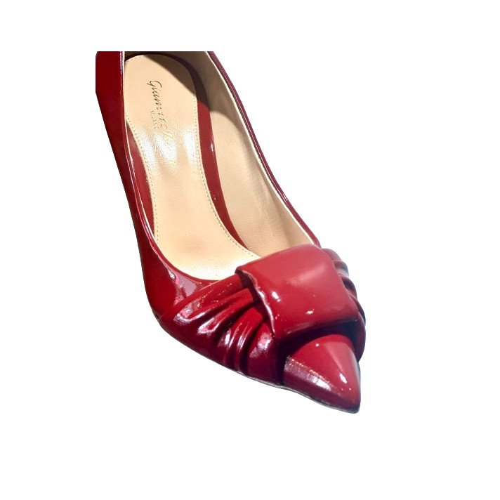G22317 ESCARPIN VERNIS ROUGE GIANVITO ROSSI