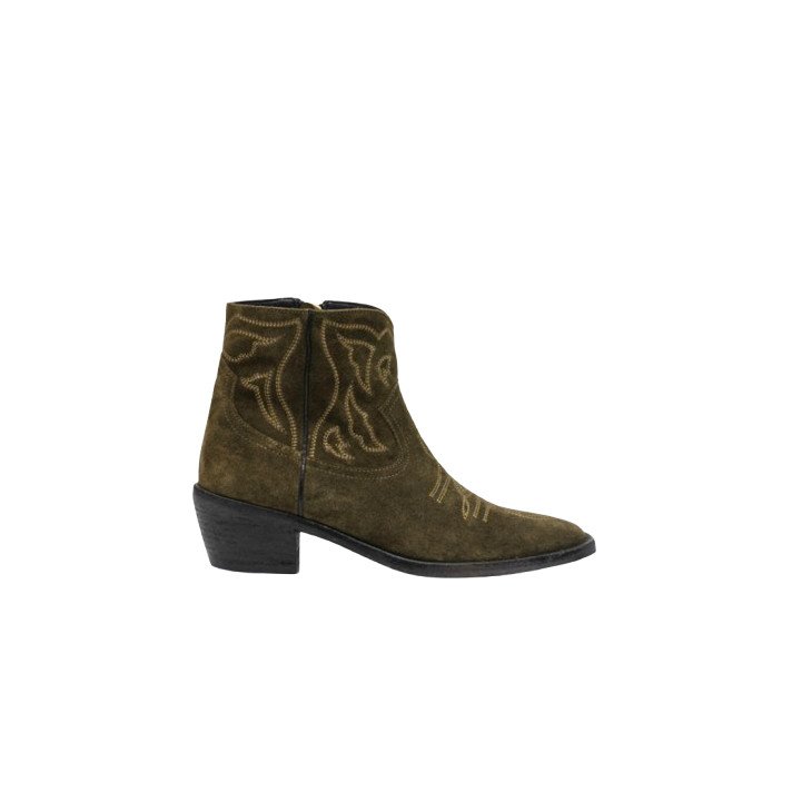 BOTTINES SUEDE VIVIENNE BRONZE CLARIS VIROT