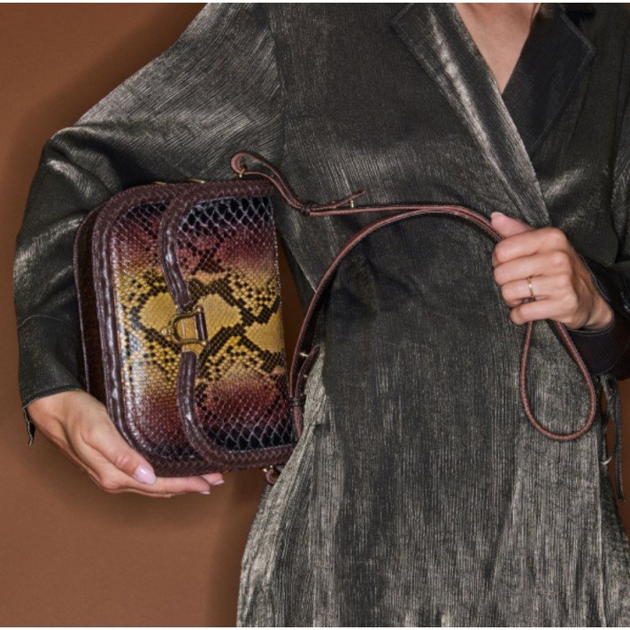 SAC MANON PYTHON OEIL DE TIGRE CLARIS VIROT