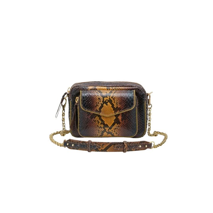 SAC CHARLY PYTHON OEIL DE TIGRE CLARIS VIROT