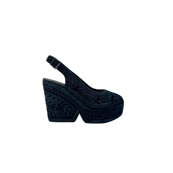 DYLYA MINERAL BRODE NAVY/NOIR CLERGERIE PARIS