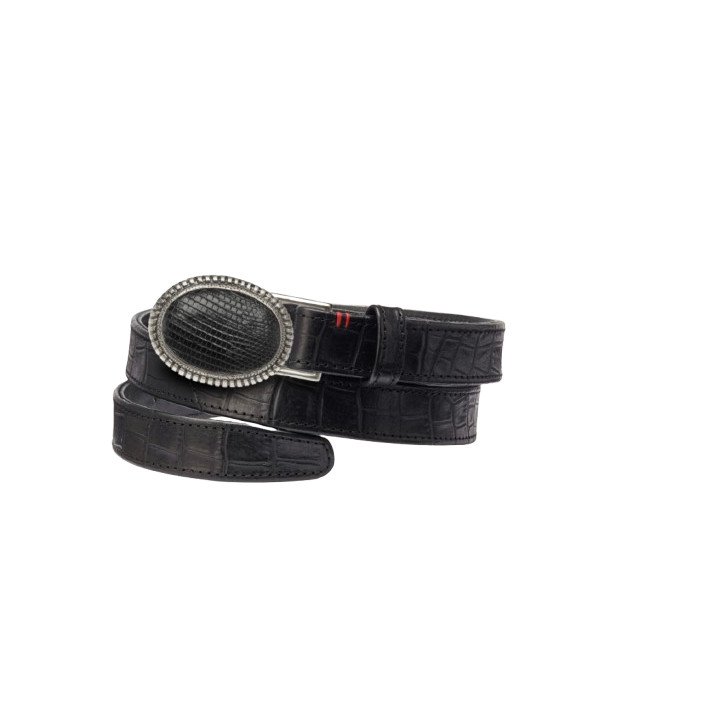 BABY CEINTURE EMBOSSE NOIR CLARIS VIROT