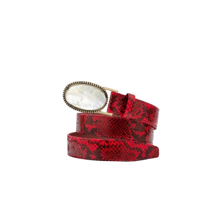 CEINTURE PYTHON RUBIS CLARIS VIROT