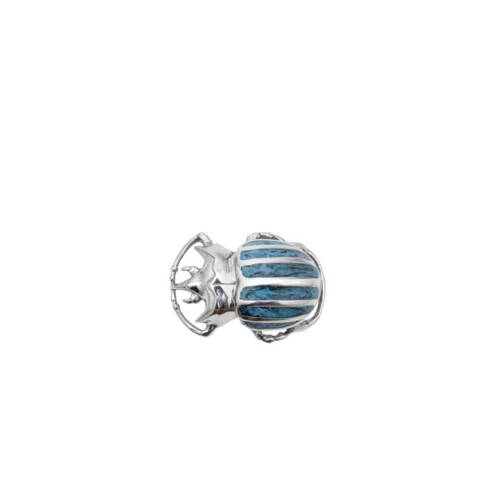 BABY BOUCLE BEETLE TURQUOISE ARGENT CLARIS VIROT