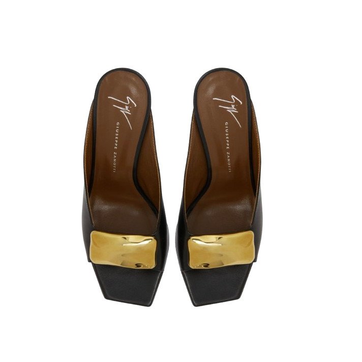 MYA 90 MULES NOIR GIUSEPPE ZANOTTI