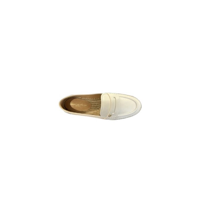 LIDO MOC CORDE CUIR BLANC GIANVITO ROSSI
