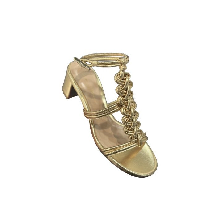 CAPUA SANDAL 45 DORE GIANVITO ROSSI