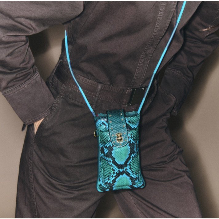 ETUI DOUBLE MARCUS PYTHON PRAIRIE CLARIS VIROT