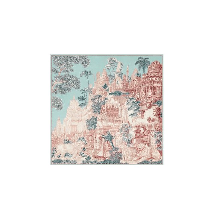 CARRE 130 PIRANESI TURQUOISE INOUI EDITIONS