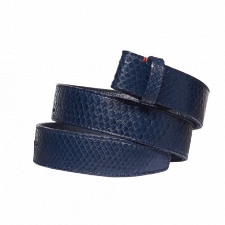 CEINTURE PYTHON NAVY CLARIS VIROT