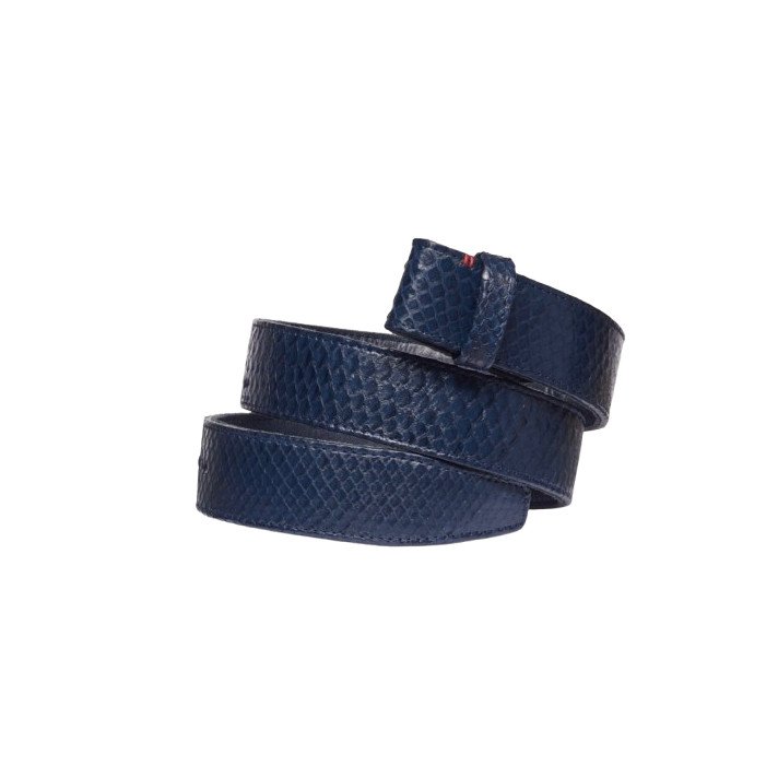 CEINTURE PYTHON NAVY CLARIS VIROT